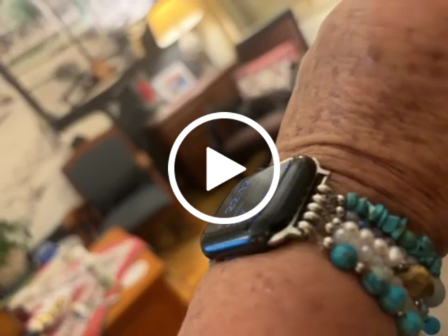 Customer video review of Turquoise Tide Stretch Apple Watch Strap
