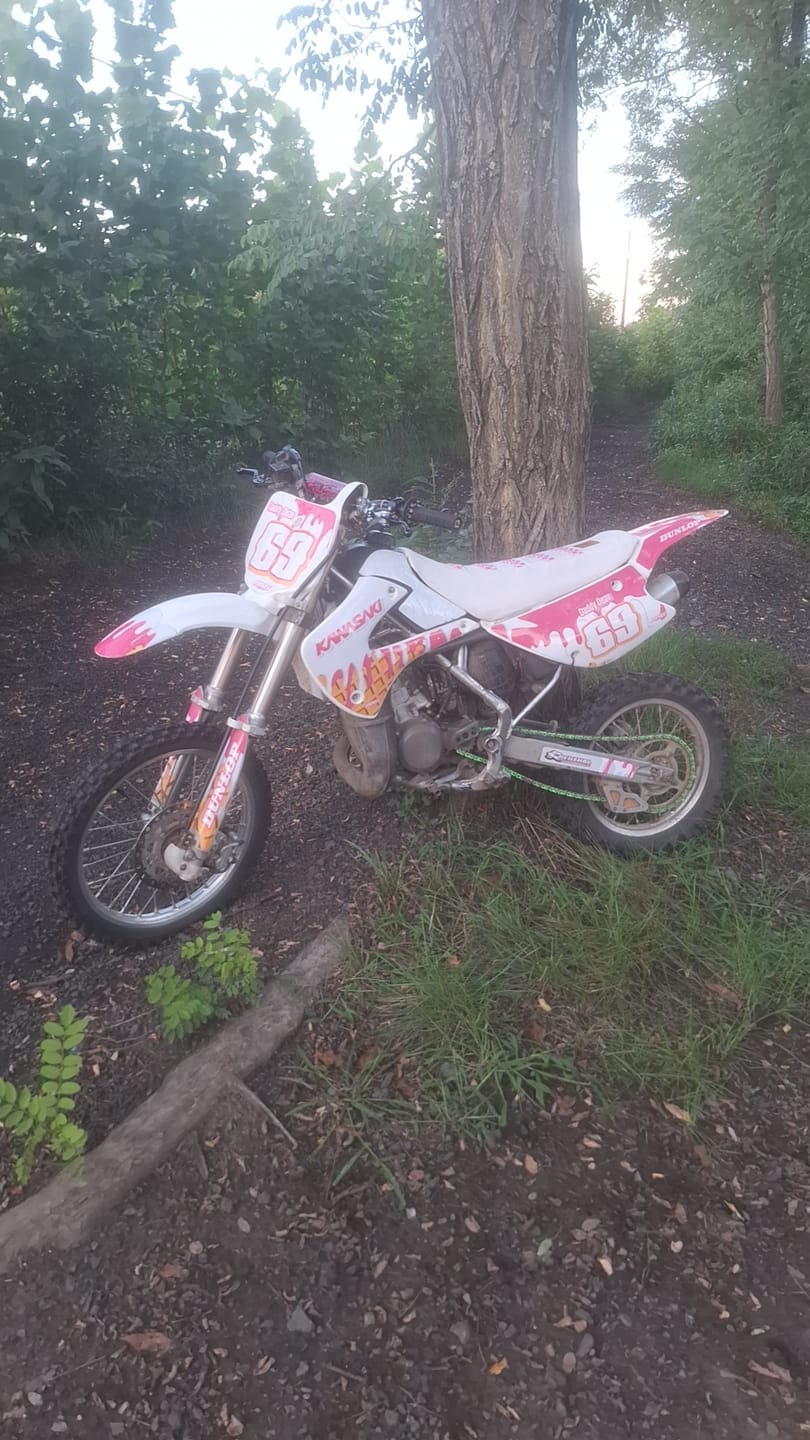 Customer photo review of Custom Seat Cover: 2008 Kawasaki KX85