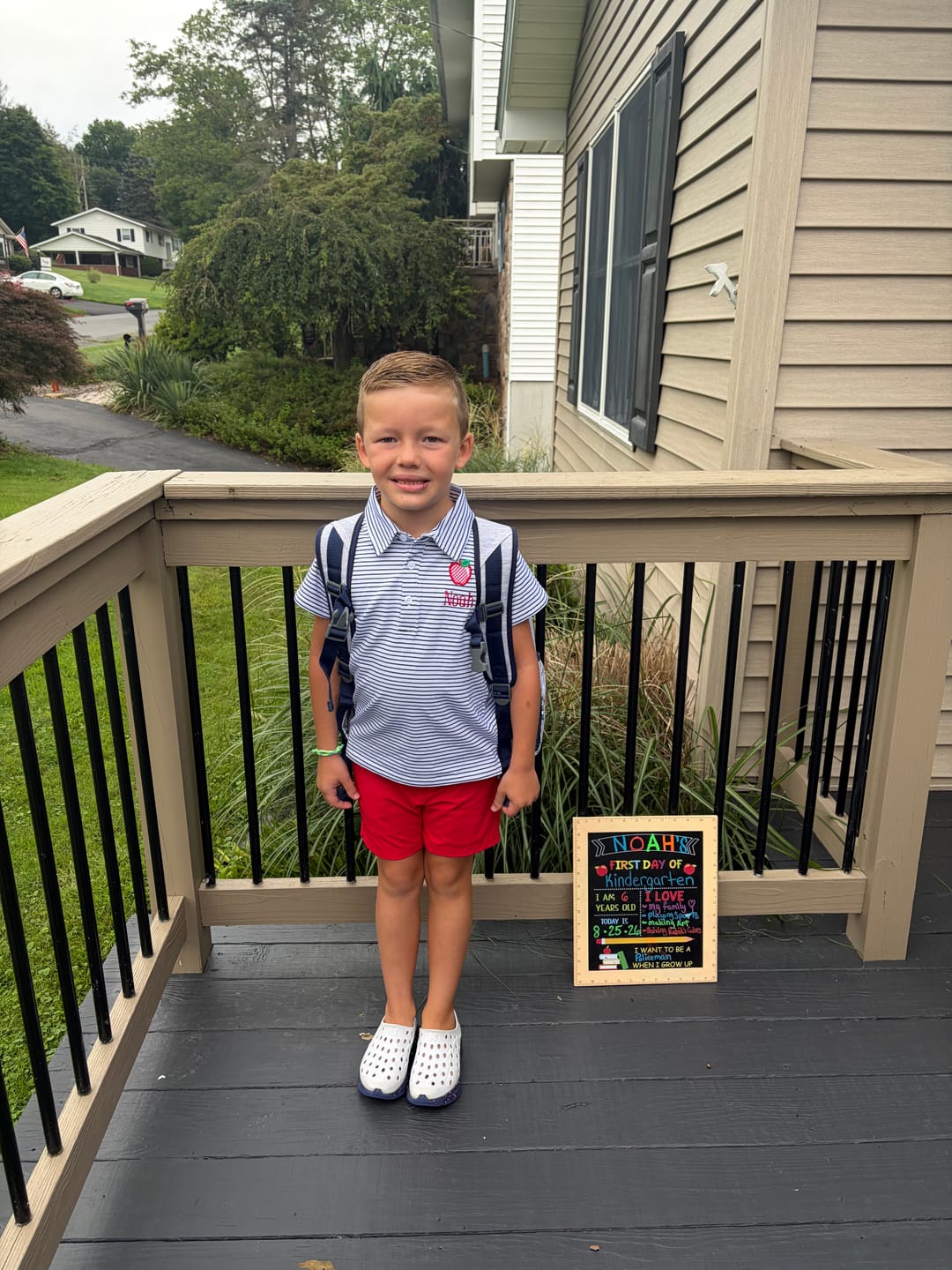Customer photo review of Good Apple Royal Stripe Polo Shirt