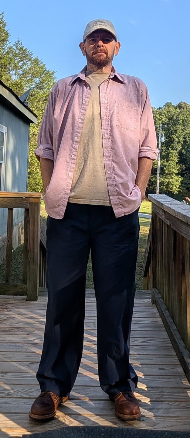 Customer photo review of OG-107 Sateen Weave Fatigue Pants - Navy