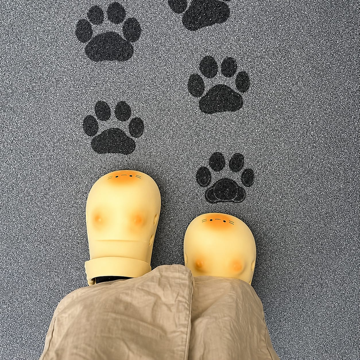 Customer photo review of Mimiu™ Cute Cat Paw Comfy Clogs
