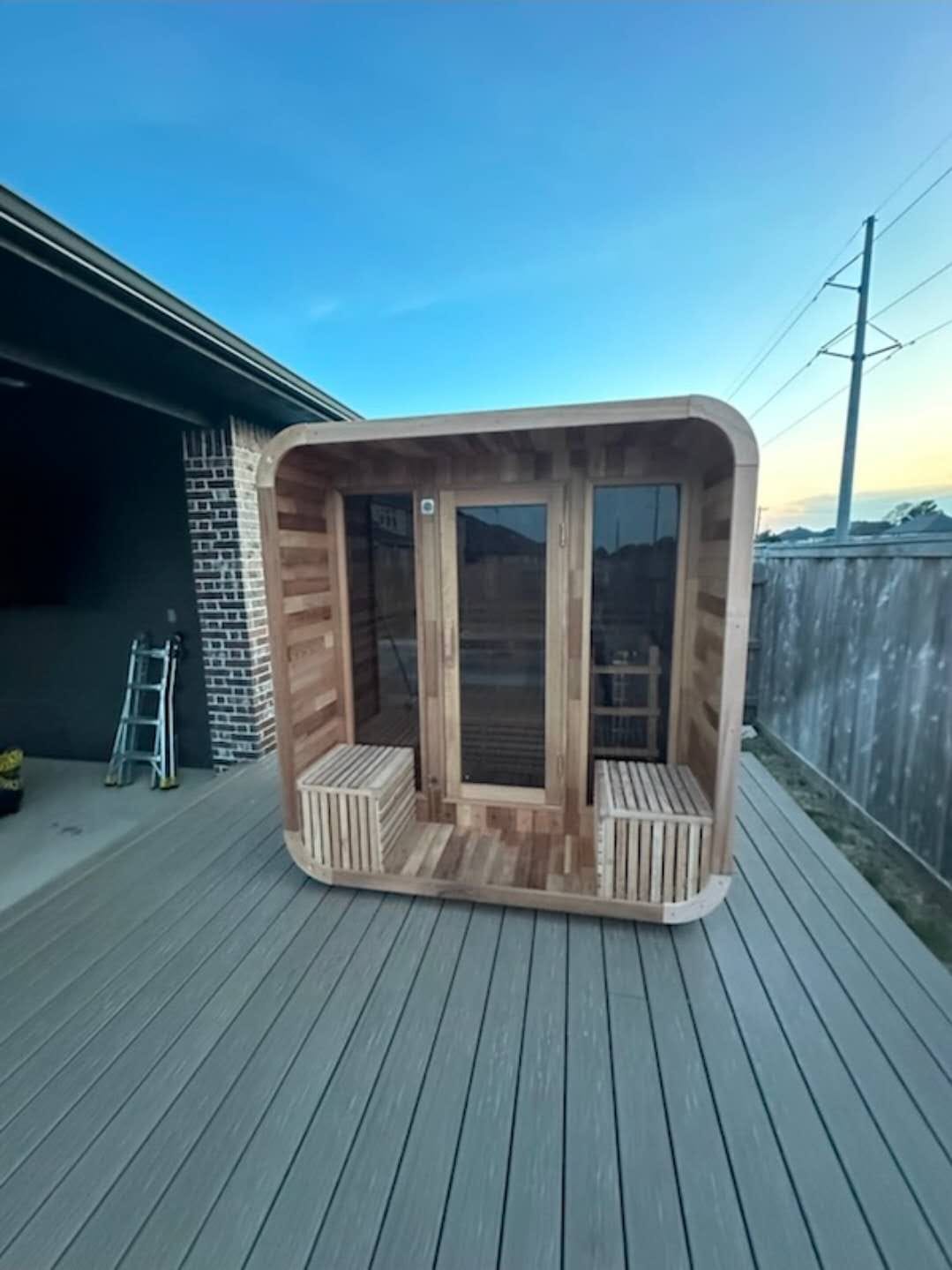 Customer photo review of SAUNAONES® Square Sauna Minimalist Refresh 1