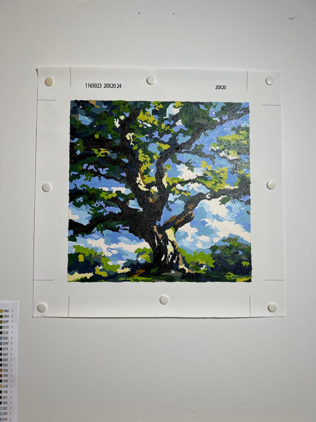Customer photo review of Grand Old Tree Meadow (Paint by Numbers)