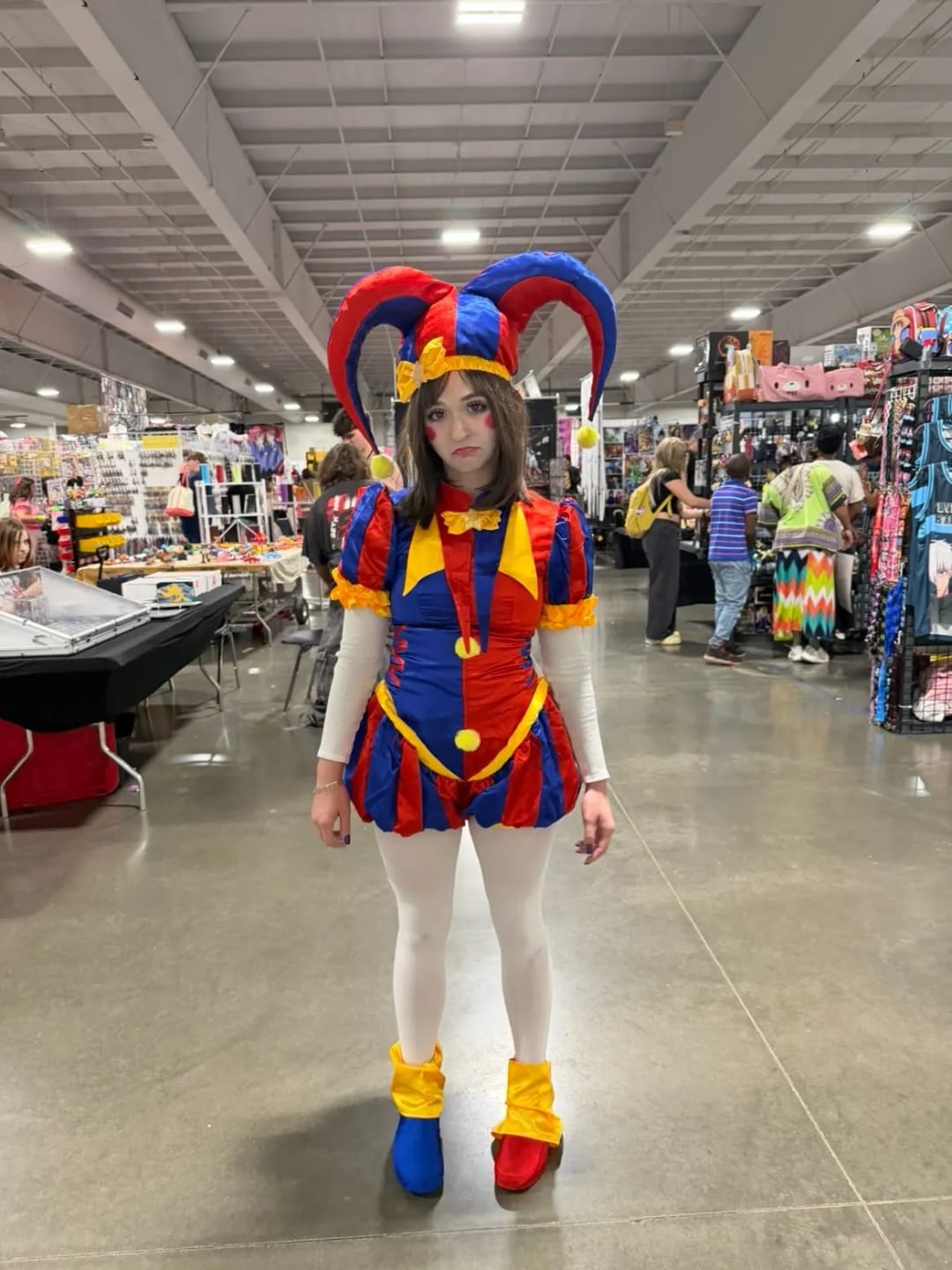 Customer photo review of Pomni Cosplay Costume – The Amazing Digital Circus Jester Outfit