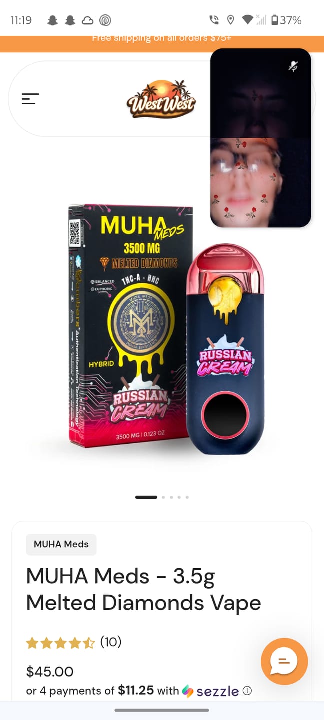 Customer photo review of MUHA Meds - 3.5g Melted Diamonds Vape