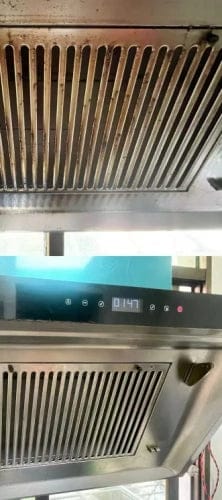 Customer photo review of 🏆 Heavy-Duty Kitchen Degreaser Spray – Fast Grease Remover 🍑