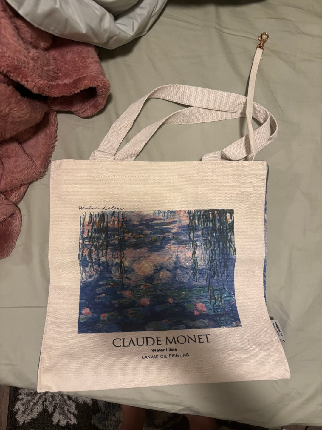 Customer photo review of Claude Monet "Water Lilies" - Tote Bag