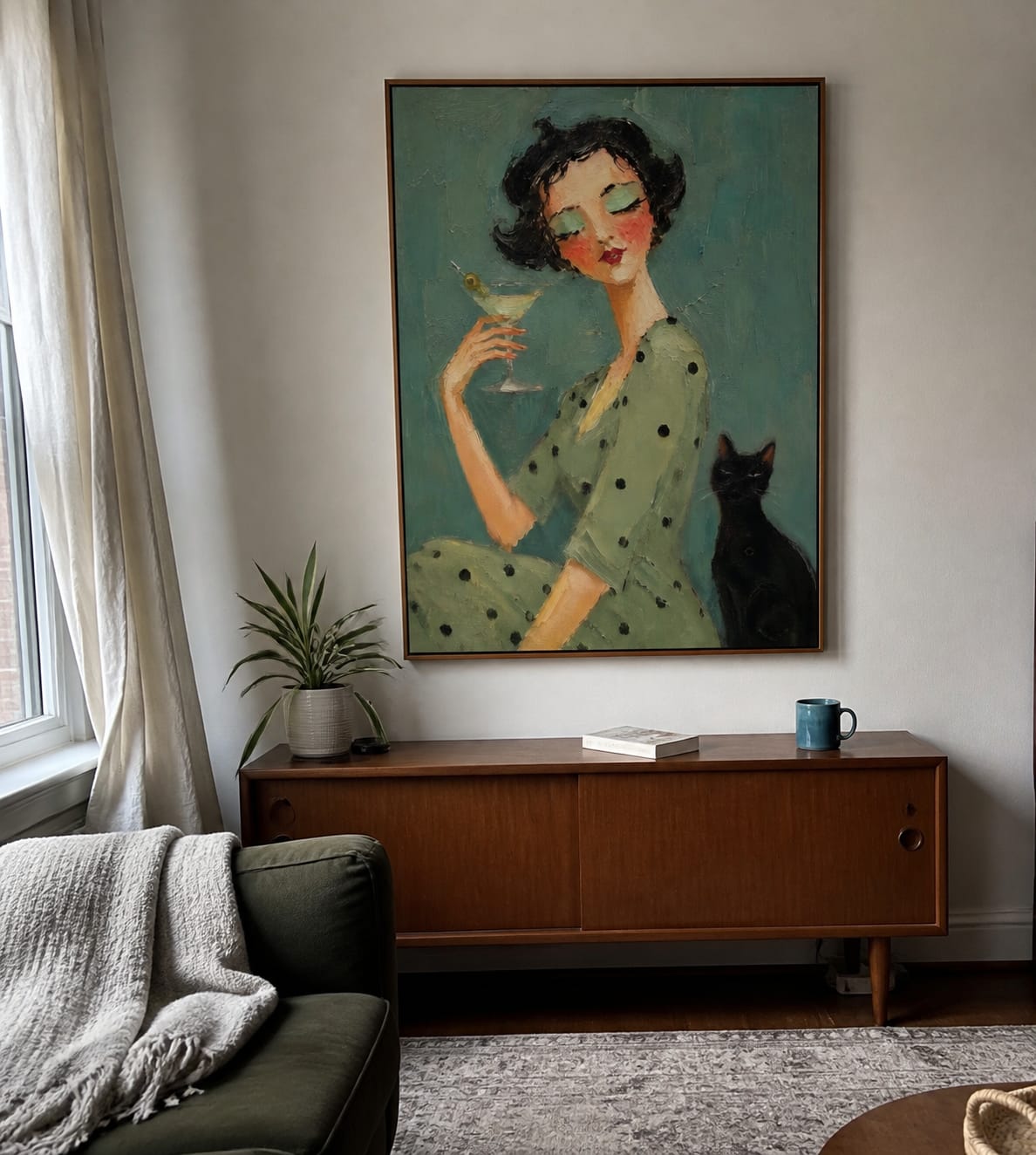 Customer photo review of Modern Folk Art ｜ Green Martini