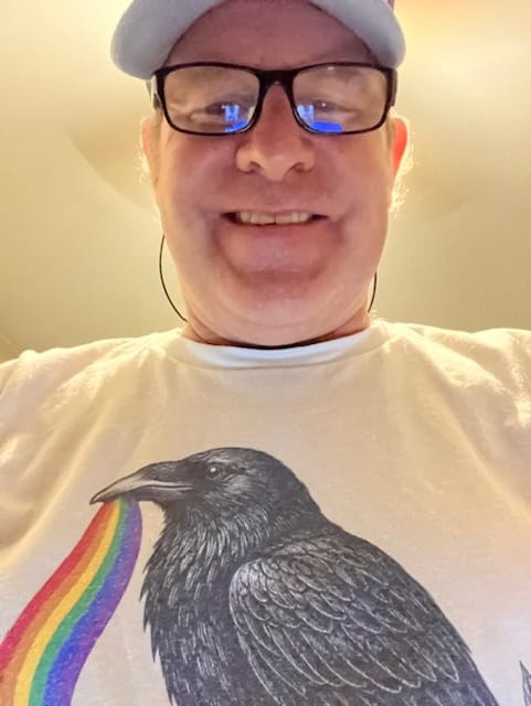 Customer photo review of Pride Raven Tee Multiple Sizes (Final Sale)
