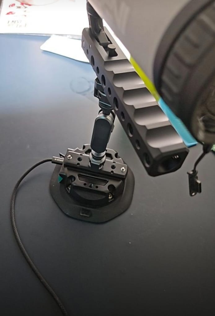 Customer photo review of 4.5" Electric Suction Cup Camera Mount
