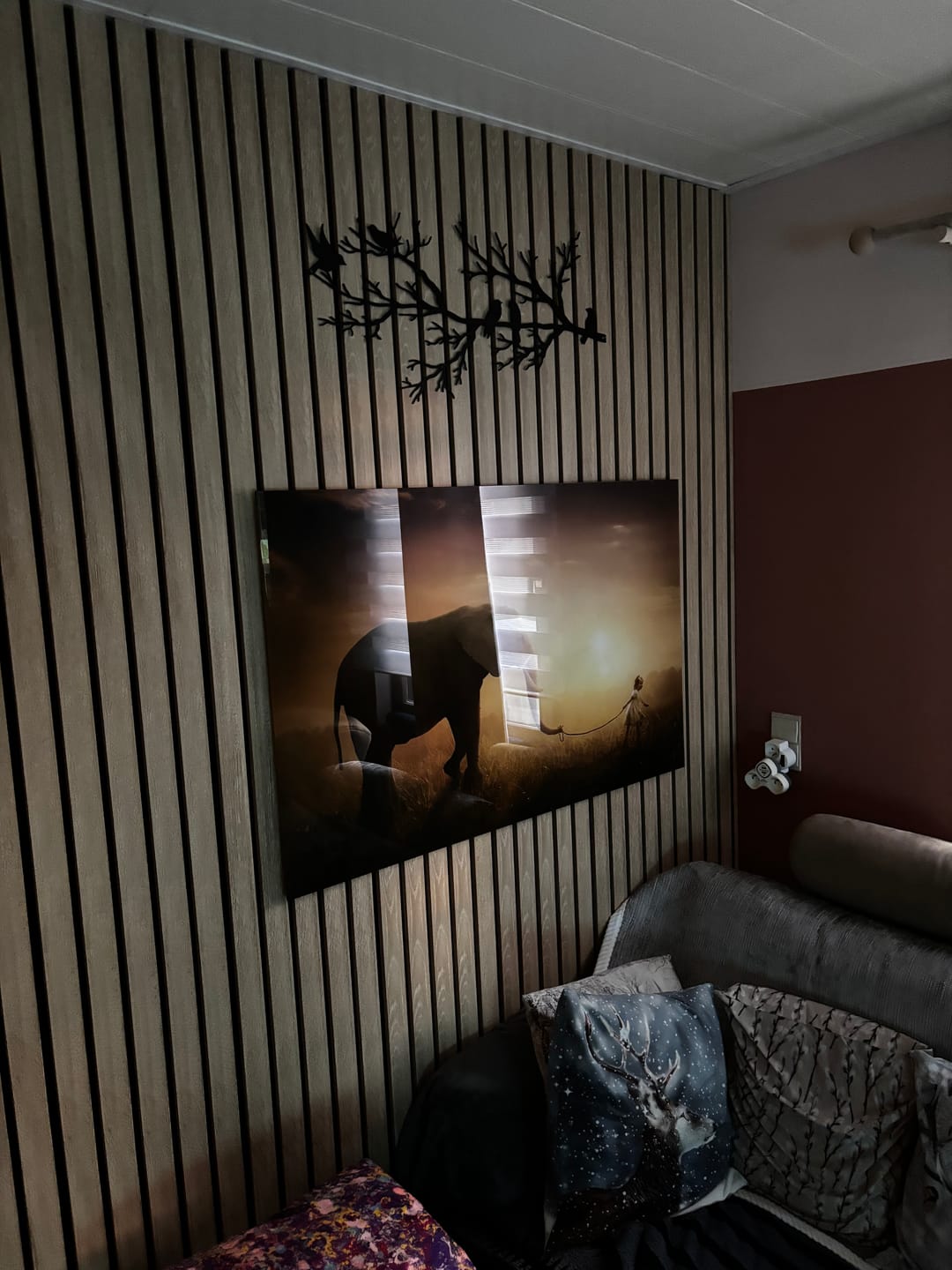Customer photo review of Décoration murale en métal moderne - Oiseaux sur branche (V.02)