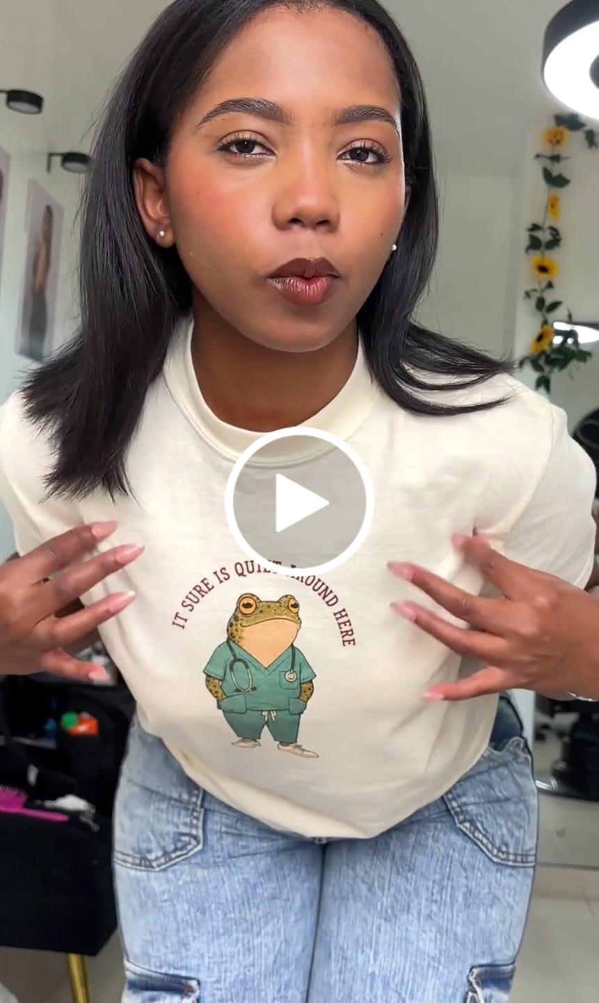 Customer video review of It Sure Is Quiet Around Here Frog T-shirt