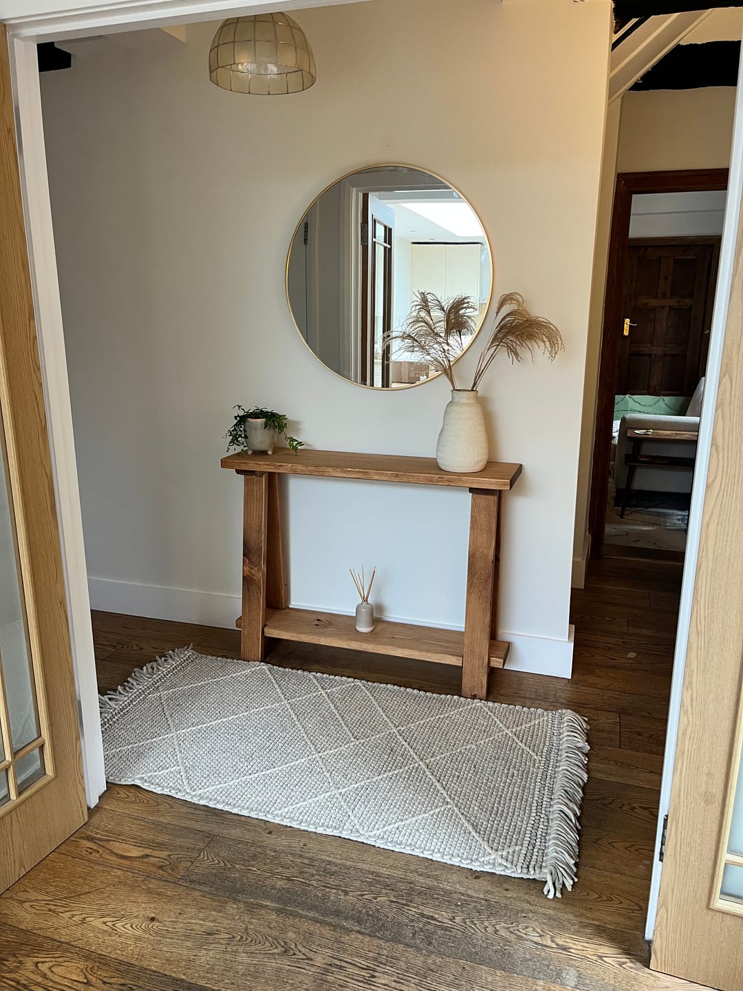Customer photo review of Soho Solid Wood Console Table