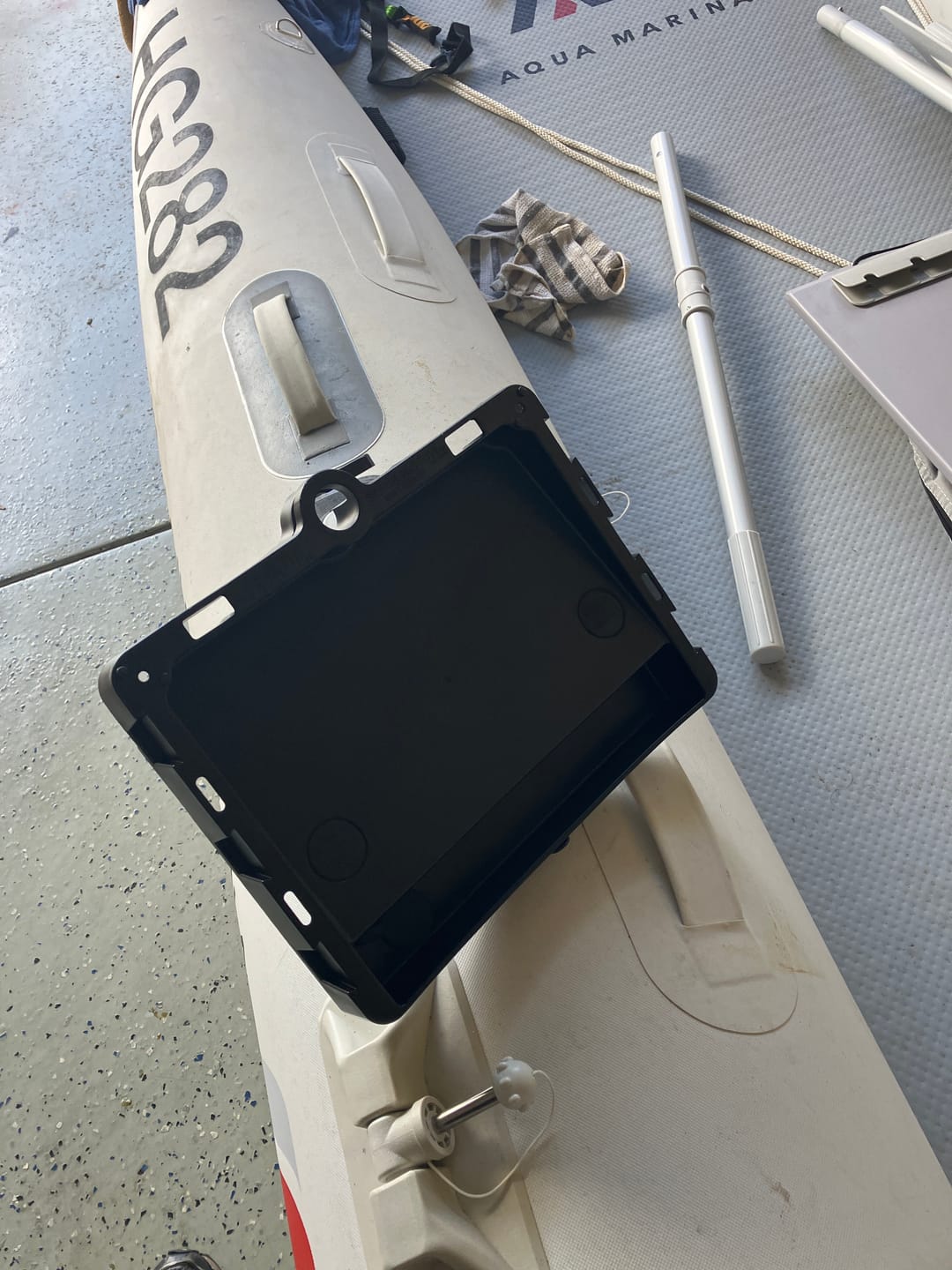 Customer photo review of RAM Stack-N-Stow™ Bait Board with 3" Post and Spline (RAP-395-PU)