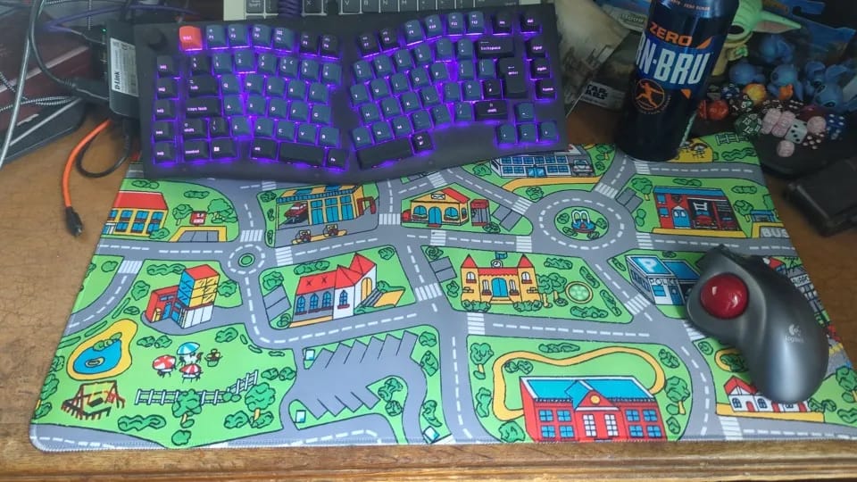 Customer photo review of Childhood City Road Mouse Pad