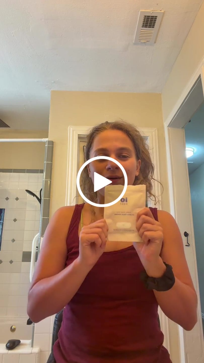 Customer video review of oi tape™ Mouth Tape