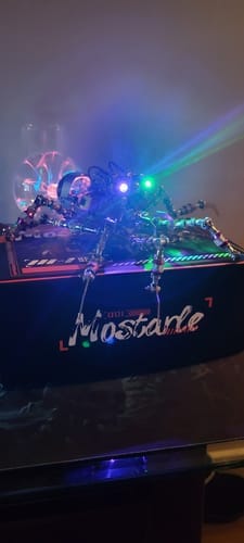 Customer photo review of Plasma Spider Model Kit – Cyberpunk 3D Metal Puzzle