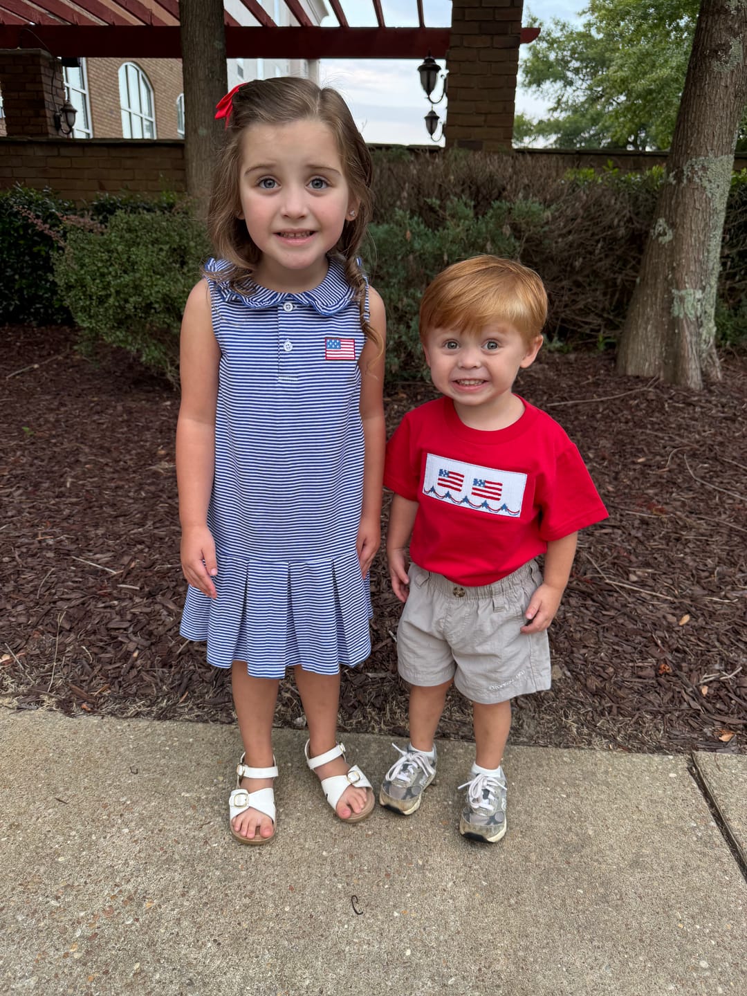 Customer photo review of Patriotic Spirit Blue Stripe Ruth Dress