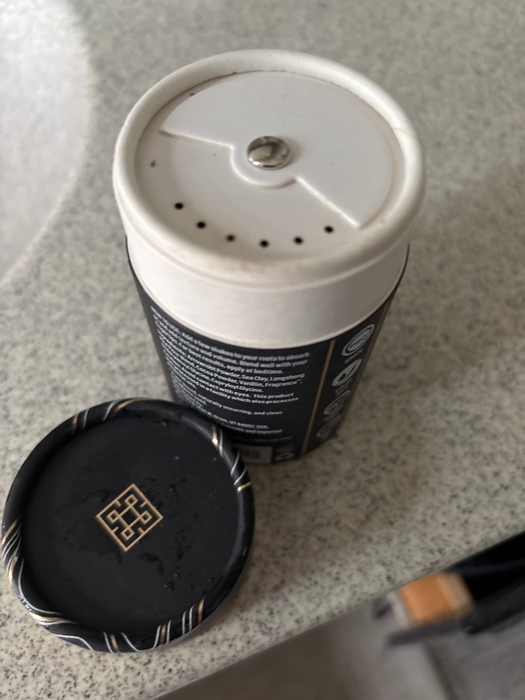 Customer photo review of Vanilla Coconut Natural Dry Shampoo | VIORI