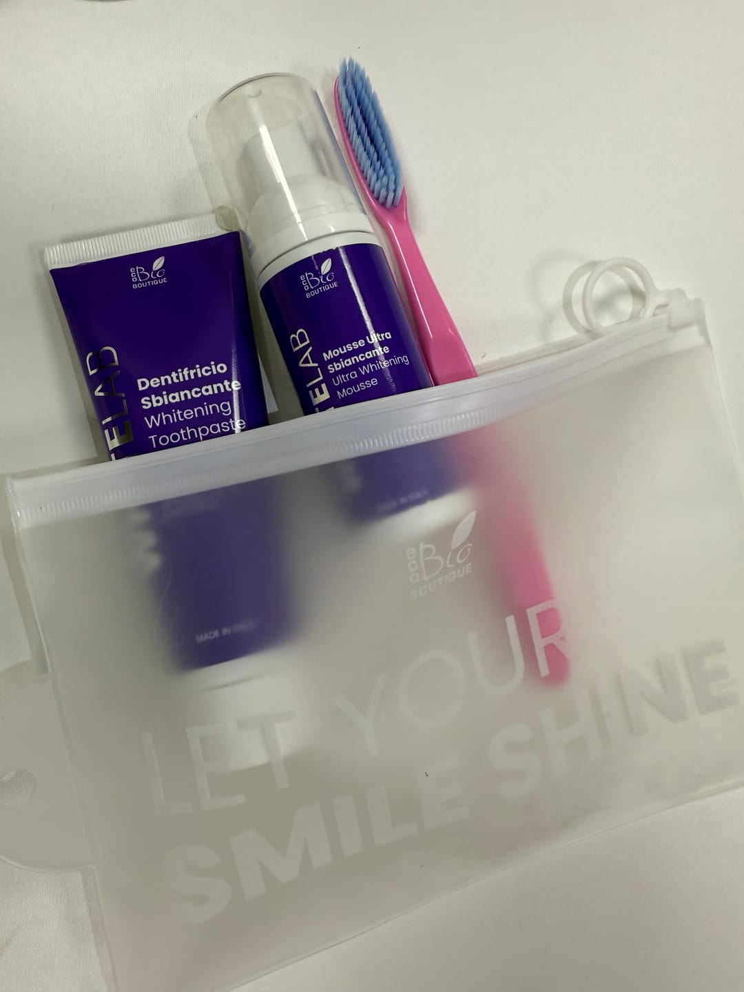 Customer photo review of White Lab Set - Routine Sbiancamento Denti