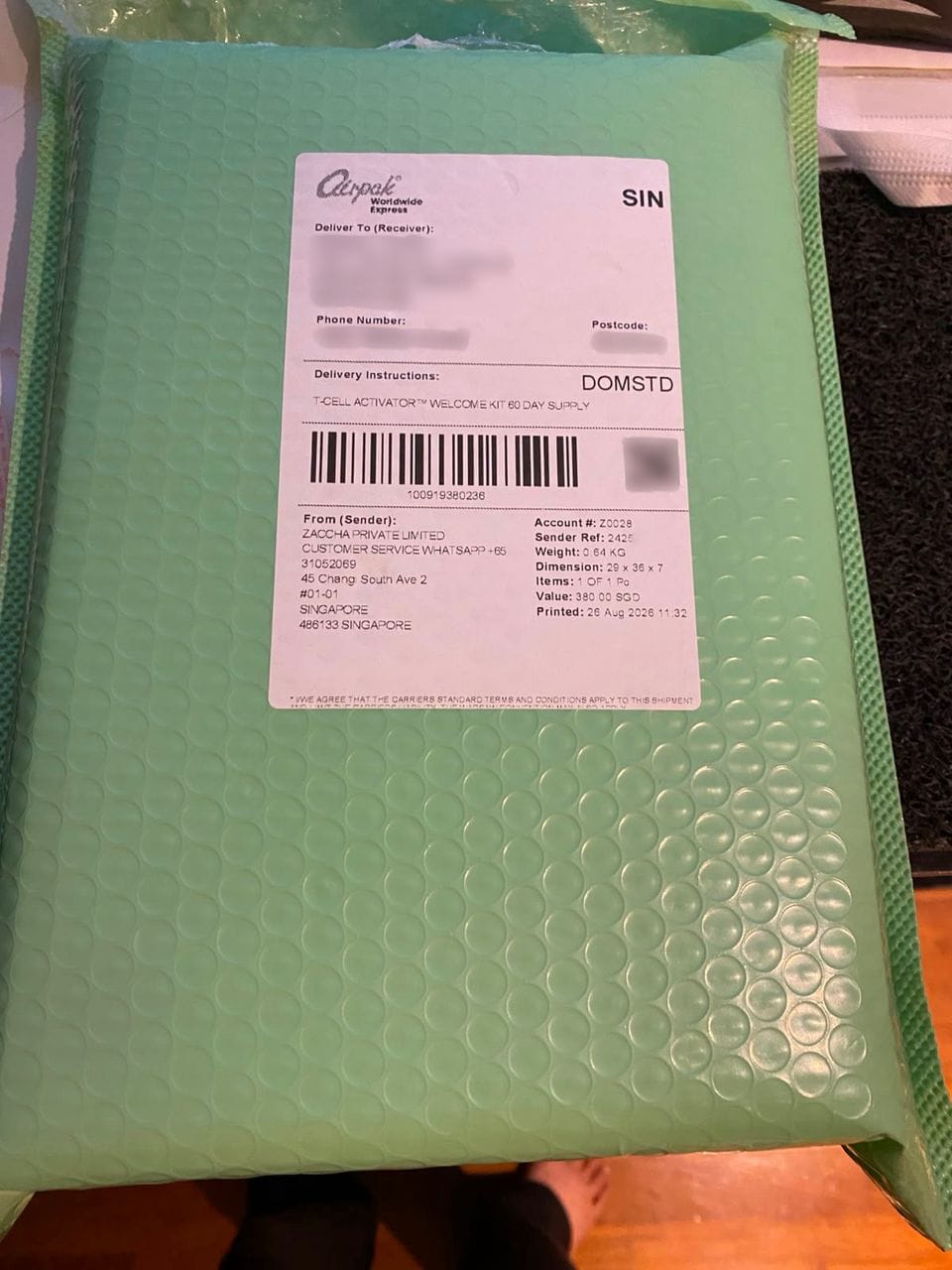 Customer photo review of T-CELL ACTIVATOR™  WELCOME KIT 60 DAY SUPPLY