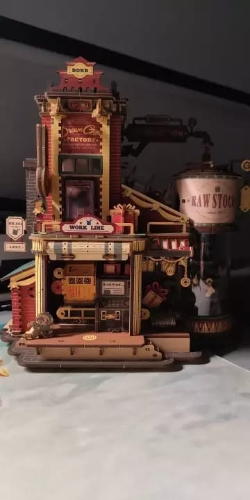 Customer photo review of ROKR Christmas Dream Gift Factory Wooden Music Box