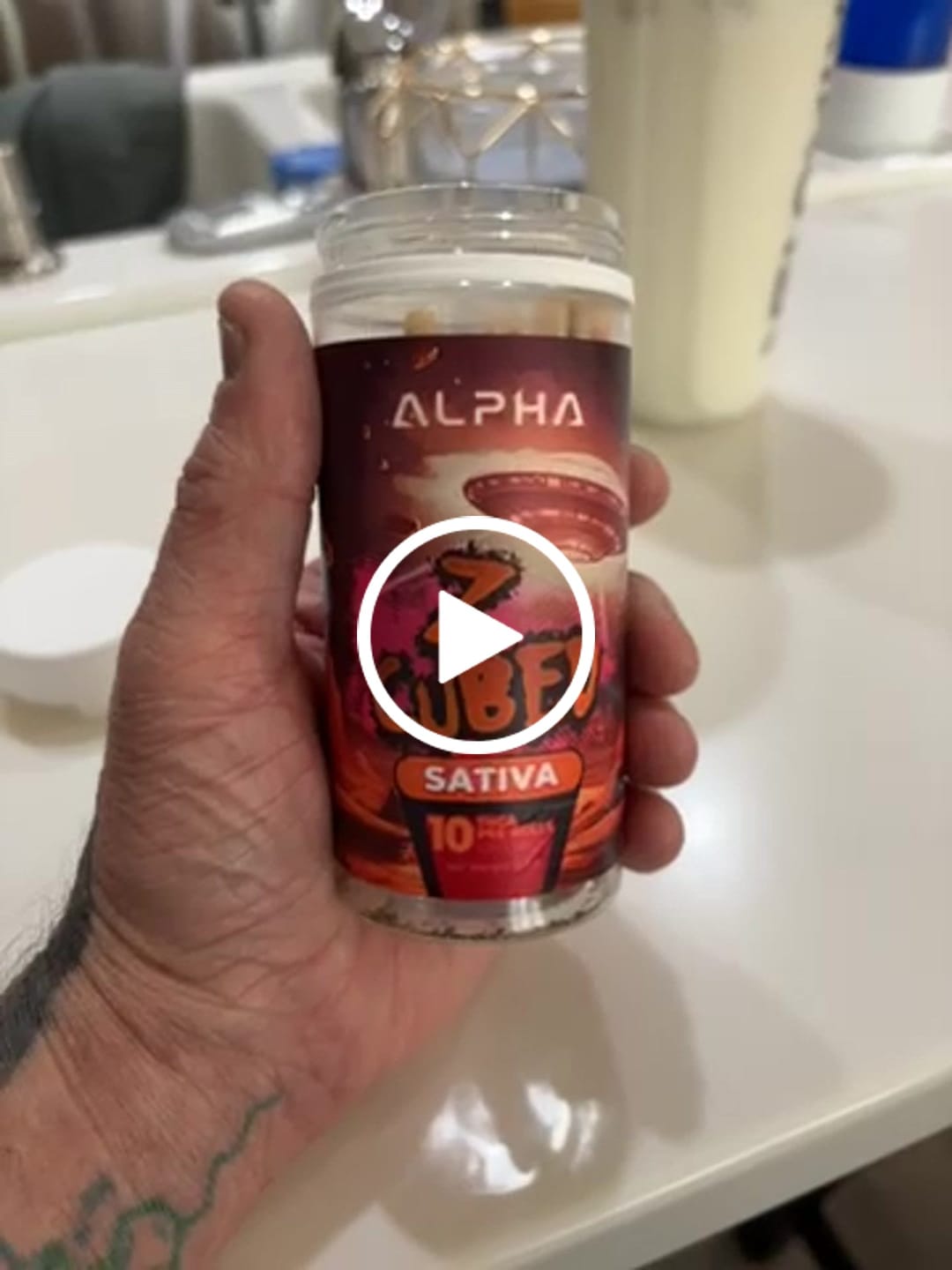 Customer video review of Jet Fuel THCa Pre Rolls 10 pack 12.5g 🔴 Sativa
