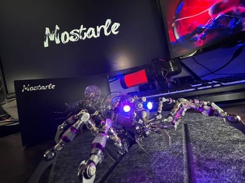 Customer photo review of Plasma Spider Model Kit – Cyberpunk 3D Metal Puzzle