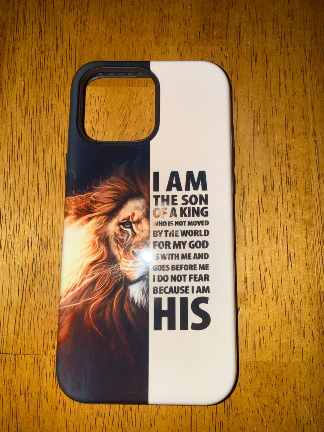 Customer photo review of I am the son of a King phone case