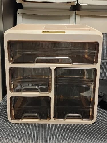 Customer photo review of Drawer Medicine Storage Box - Layered Family Medicine Organizer with Large Capacity