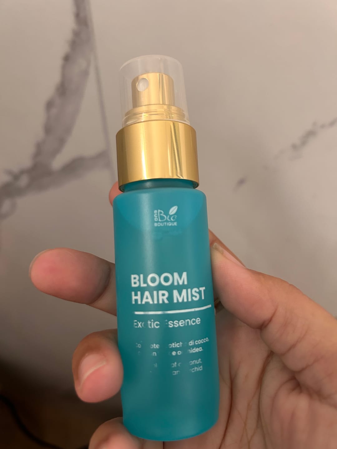 Customer photo review of Bloom Hair Mist