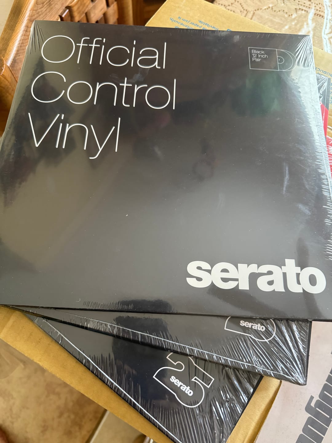 Customer photo review of Serato DJ Performance Series Official 12" Control Vinyl (Pair) Black