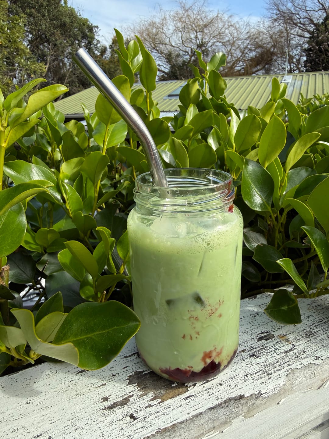 Customer photo review of Strawberry Matcha+ Latte Powder