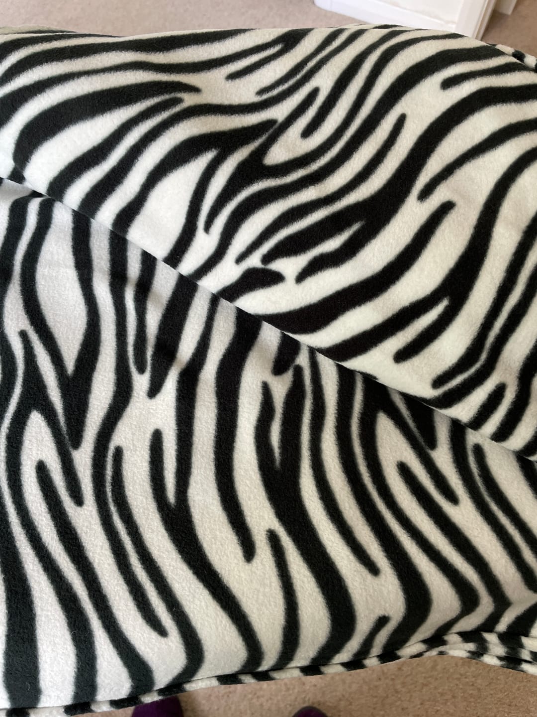 Customer photo review of Zebra Anti Pill Polar Fleece Fabric