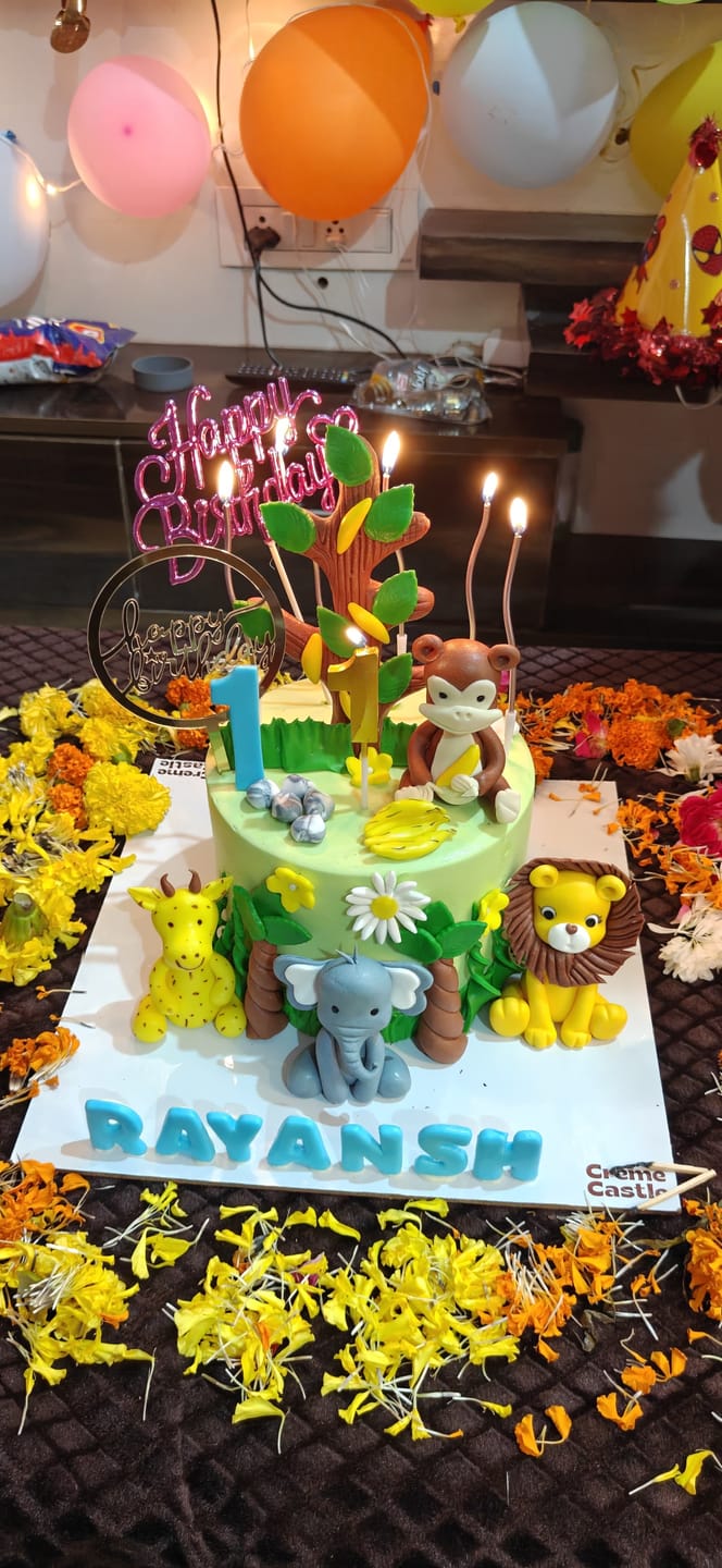 Customer photo review of Jungle Adventure Green Cake