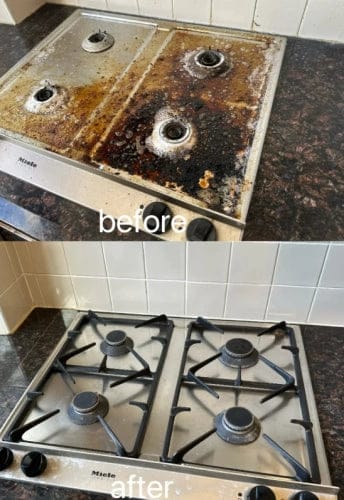 Customer photo review of 🏆 Heavy-Duty Kitchen Degreaser Spray – Fast Grease Remover 🍑