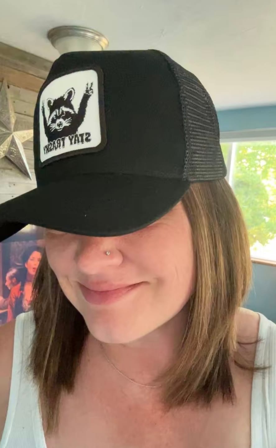 Customer photo review of Stay Trashy Unisex All-Season Hat Baseball Cap