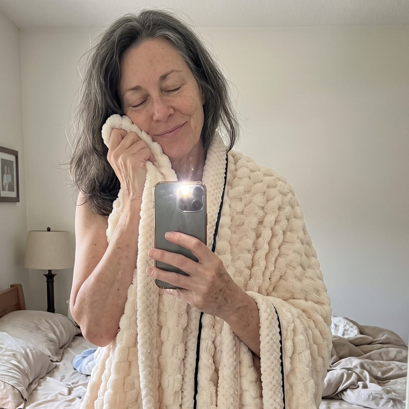 Customer photo review of Extra NuvoDreams™ DeepWarm Blanket One Time Only Offer!