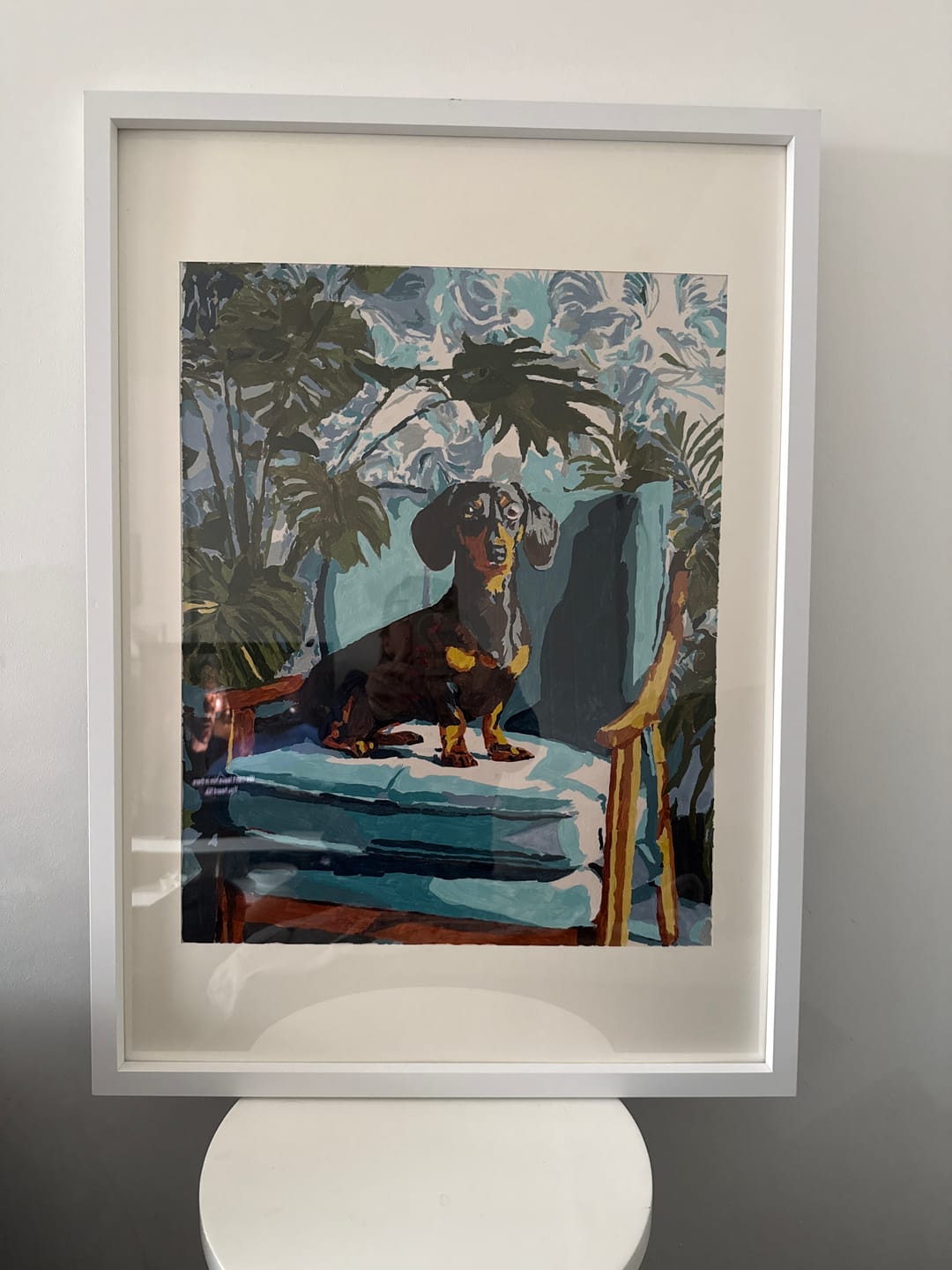 Customer photo review of A posing Dachshund | Paint by Number