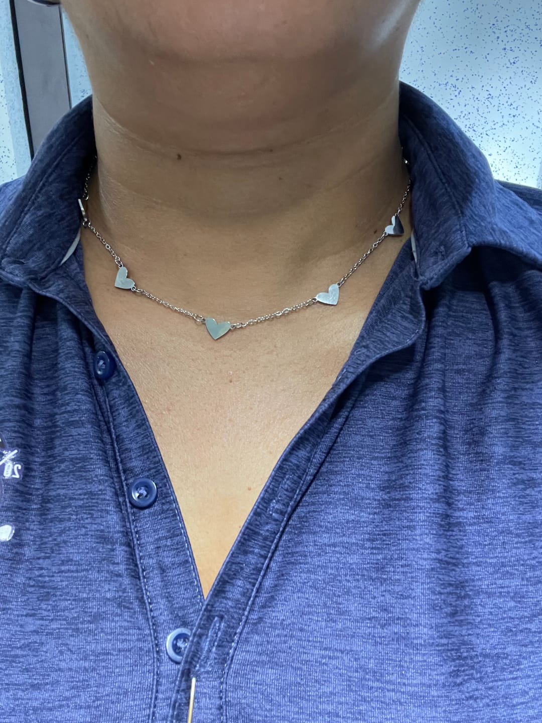 Customer photo review of The Hearts Necklace