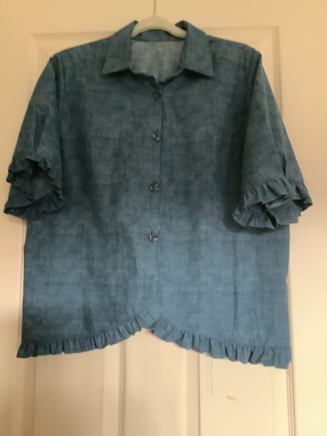 Customer photo review of Linen Textured Look Cotton Fabric