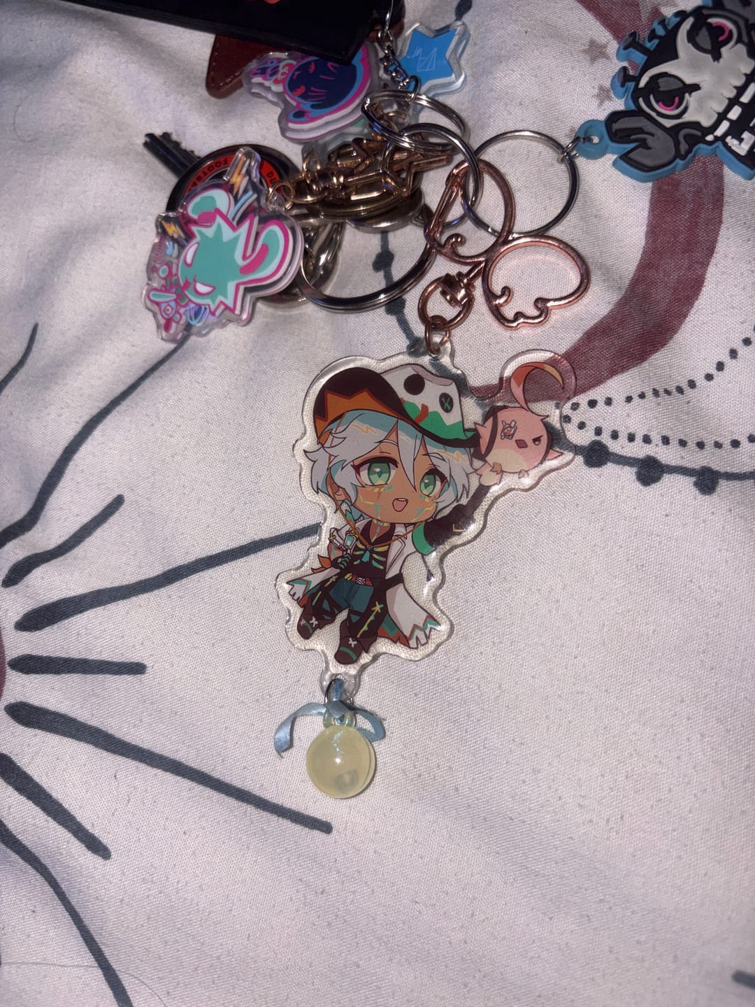 Customer photo review of Ifa and Ororon Keychain - Genshin Impact
