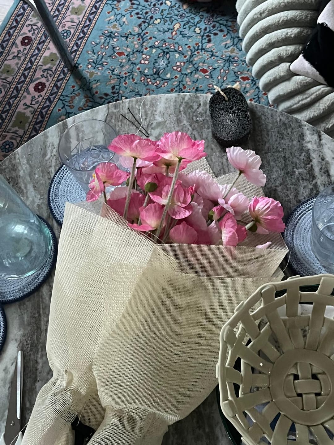 Customer photo review of Coquelicots - Mélange rose (10 tiges)