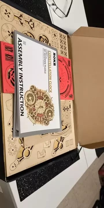 Customer photo review of ROKR Zodiac Wall Clock Mechanical Time Art Engine