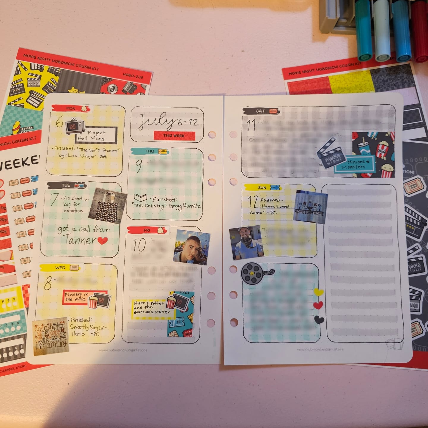 Customer photo review of Lights, Camera, Action! Sticker Sheet