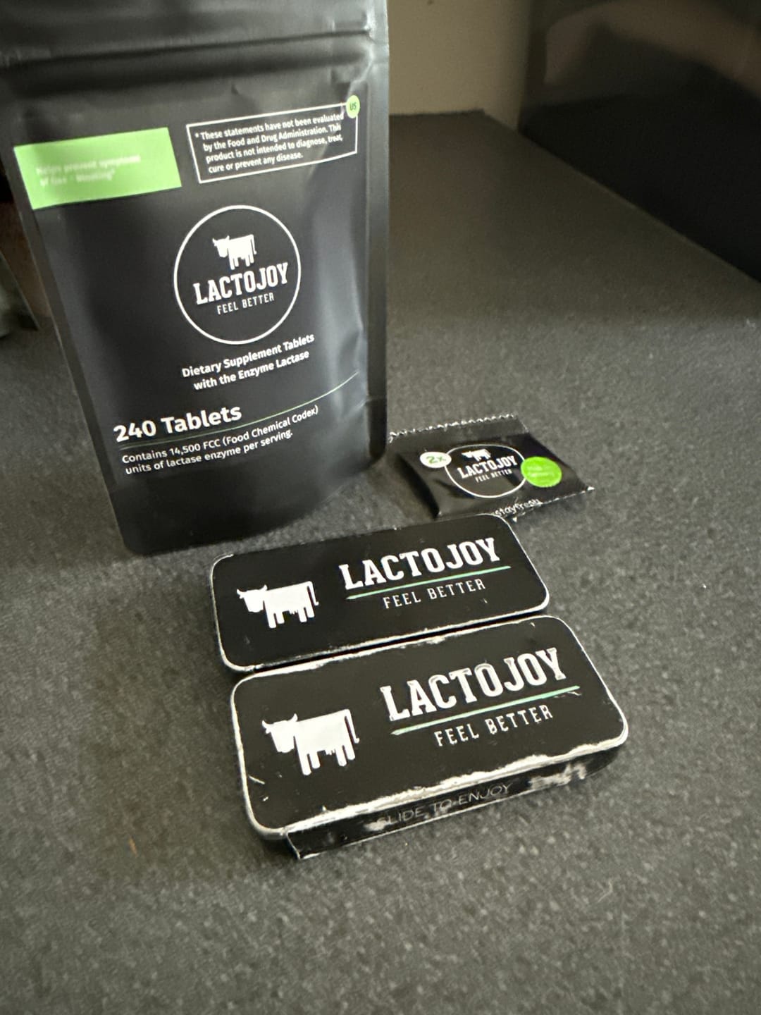 Customer photo review of LactoJoy Laktase Tabletten - 14.500 FCC - 240 Nachfüllpackung