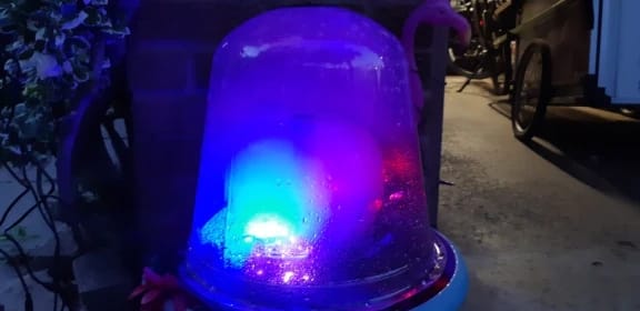 Customer photo review of Máquina de Niebla LED para Halloween – Fuente de Niebla con 12 Luces de Colores para Fiestas y Decoración