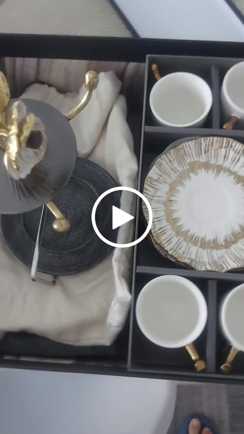 Customer video review of Anemone Demitasse Set - Set with Stand by Michael Aram