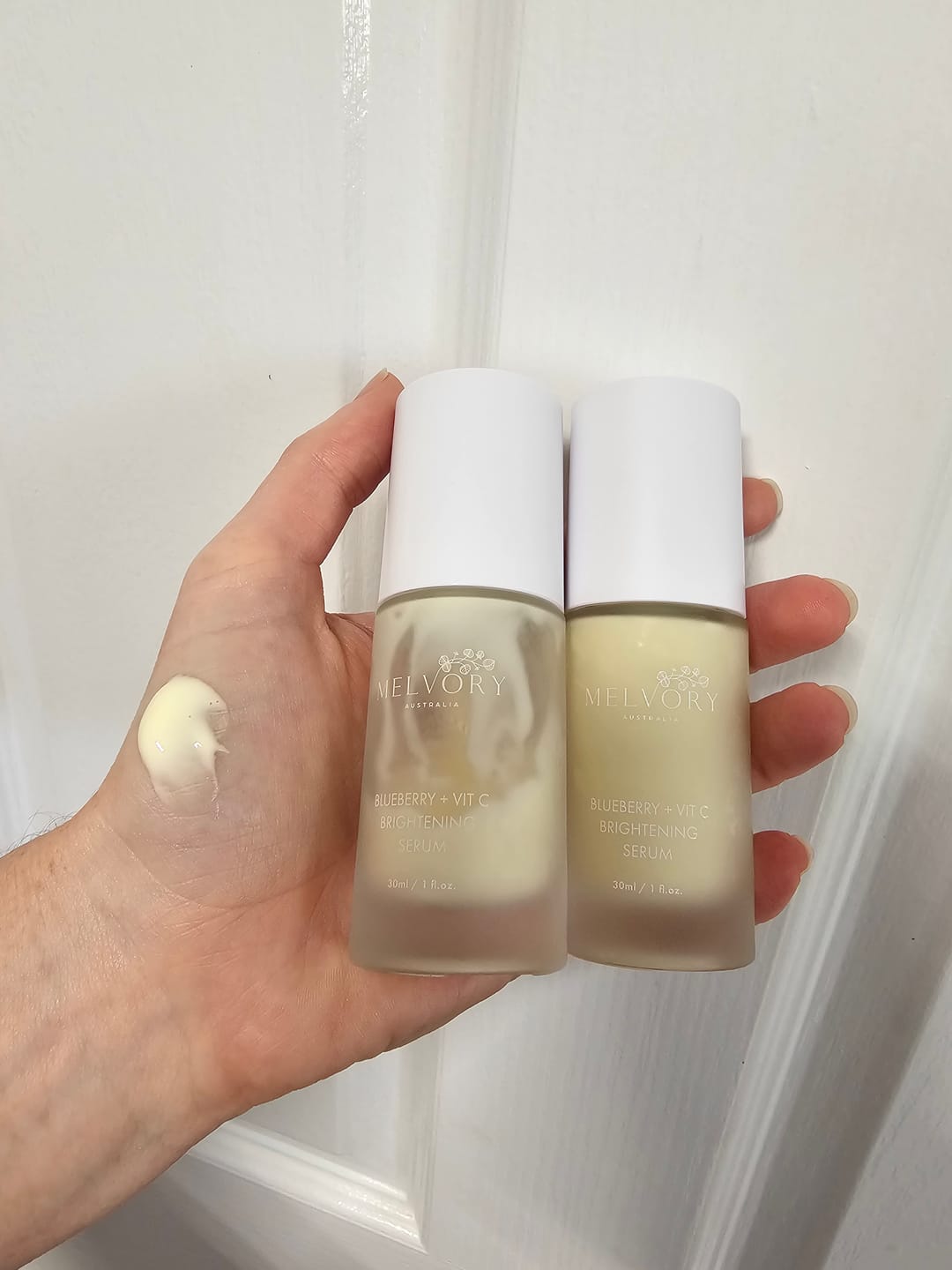 Customer photo review of Blueberry + Vit C Brightening Serum