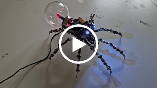 Customer photo review of Plasma Spider Model Kit – Cyberpunk 3D Metal Puzzle